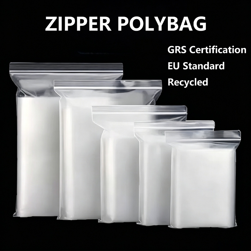 Recycled Zipper Poly Bag
